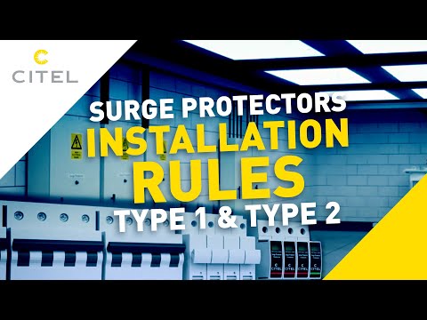 Type 1 and type 2 spd - installation and rules