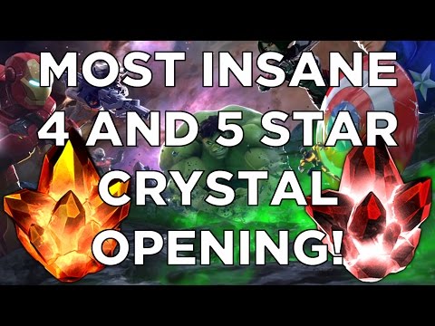 Most INSANE 4 and 5 Star Crystal Opening! - Warning: Major Freakout! - Marvel Contest of Champions