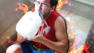 MARKIPLIER EATS 13 HABANEROS + ICE BATH | Fire and Ice Challenge