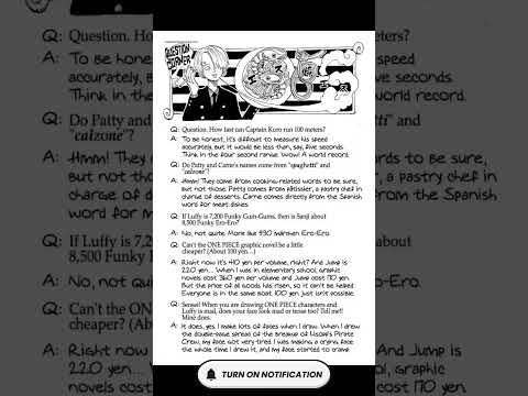 One Piece SBS Volume 7 Q&A | Sanji's Eyebrows & Hair, Koby's Secret Family, and Oda's Assistants!