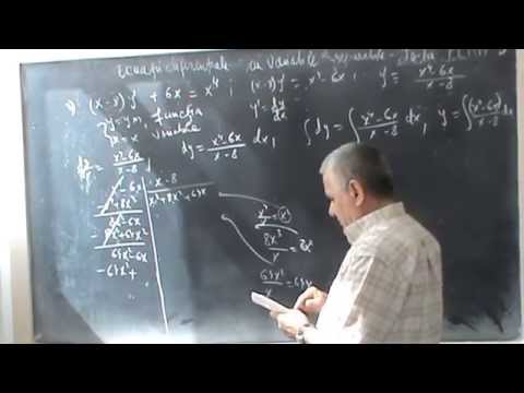 Lectia ECDIF 3  -   Ecuatii diferentiale  cu variabile separabile