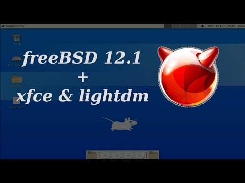 FreeBSD 12.1 + xfce + lightdm installation (with all steps in the first comment)