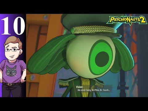 Let's Play Psychonauts 2 (Blind) Part 10 - Finding Vision, Sniffles, and Tasty's instruments