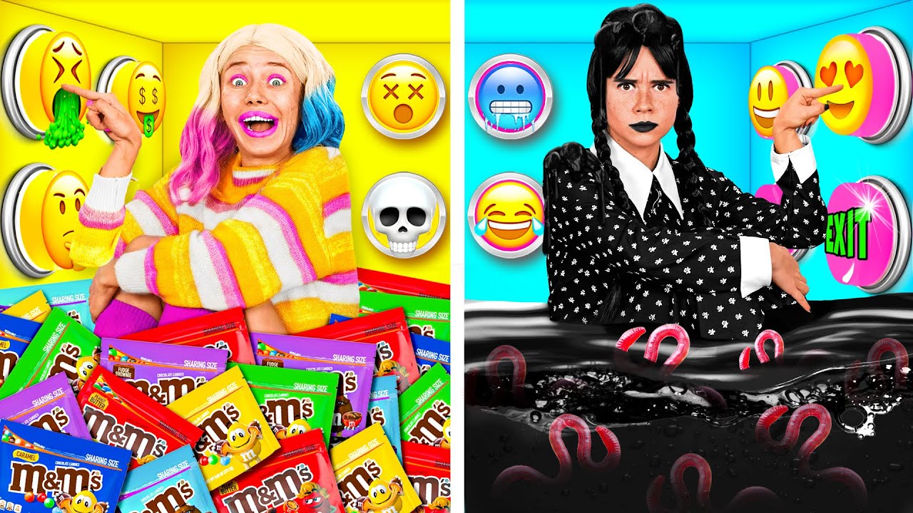 1000ミステリーボタンチャレンジ たった1つで逃げられます | 食用の戦い BaRaDa Best