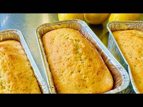 Lavish LEMON POPPYSEED POUND CAKE Recipe from Chef Victoria Love