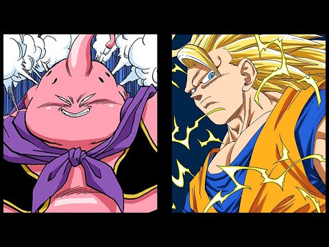 Dragon Ball Super Saiyan 3 Goku vs Majin Buu | U.S. English Dubbed