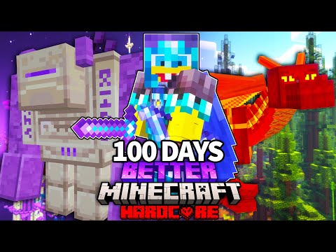BETTER Minecraft Hardcore: 100 Days Challenge Survived