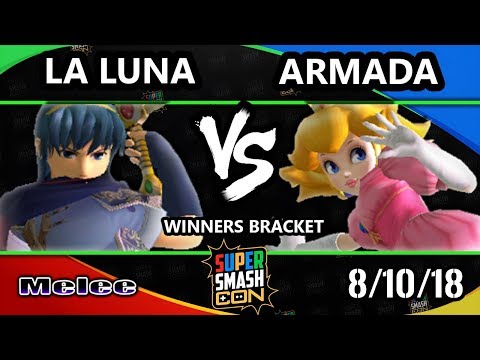 SSC 2018 SSBM - MSF | La Luna (Marth) Vs. [A] | Armada (Peach) - Smash Melee Winners Top 24
