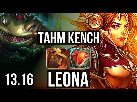 TAHM & Draven vs LEONA & Cait (SUP) | 4/1/13, Rank 6 Tahm, 300+ games | TR Grandmaster | 13.16