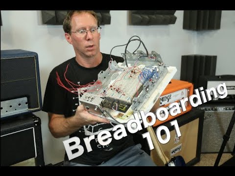 How I set up my breadboard to design guitar pedals