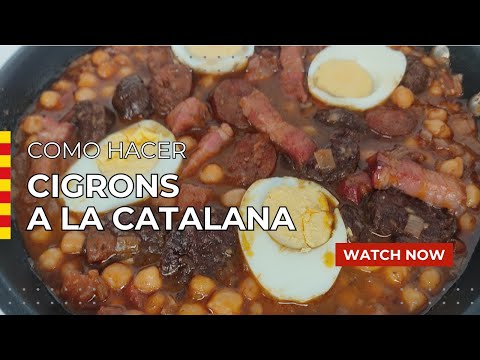 CIGRONS A LA CATALANA 🤫 Receta de la Abuela que Enamora (GARBANOS A LA CATALANA)