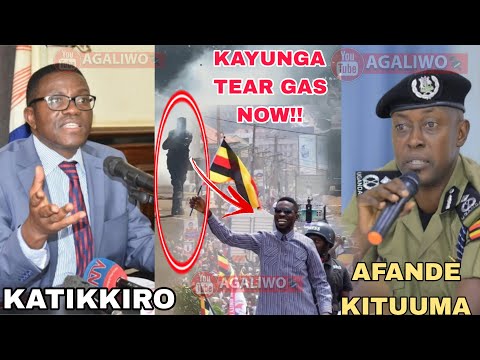 KAYUNGA TEAR GAS ATANDISE!! KATIKKIRO ATABUKIDDE AFANDE KITUUMA NE POLICE KU BOBI WINE