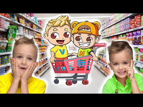 Vlad and Niki Supermarket story for kids