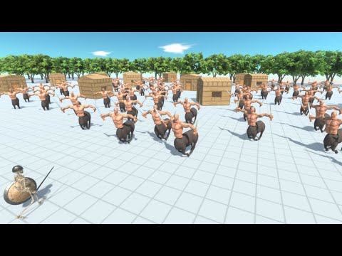 100 CENTAUR vs ALL TEAMS Animal Revolt Battle Simulator