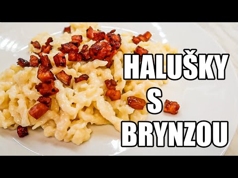 HALUŠKY S BRYNZOU A ORAVSKOU SLANINOU, BRYNZOVÉ HALUŠKY, JEDNODUCHÝ RECEPT, RYCHLÉ JÍDLO, RECEPTY