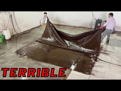 Washing A 100-year-old Silk Wedding Carpet  | The Hardest Rug of My Life!