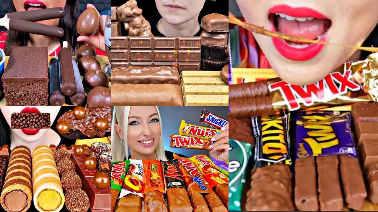 ASMR CHOCOLATE BARS 🍫*ONLYBITES//MUKBANG COMPILATION 