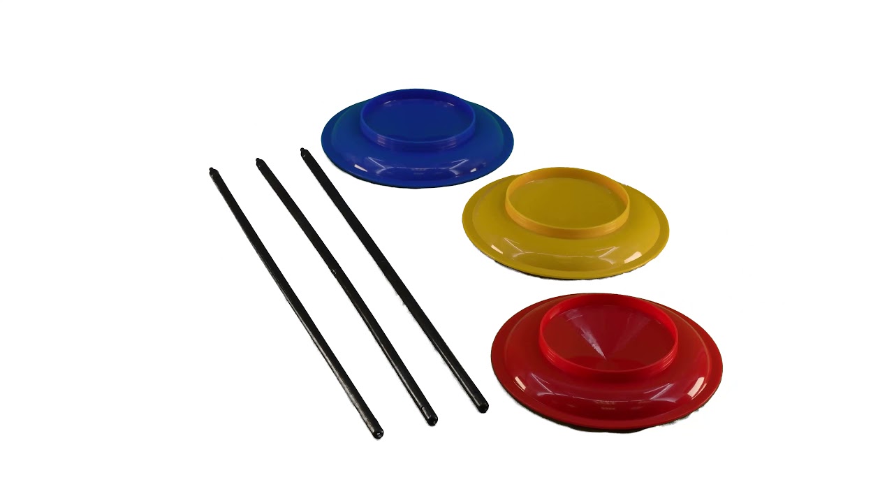 Spinning Plates Set With Sticks