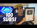 My Graphite Play Button for Passing 100 Subscribers. Thank You!