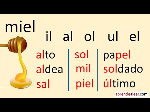 Silabas al el il ol ul para niños