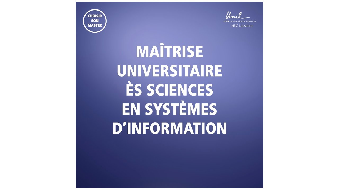 Msc Informatique Master of Science (MSc) in Information Systems and Digital Innovation