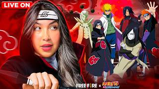 🔴LIVE ON! NARUTO DE VOLTA NO FREE FIR EM SETEMBRO 😳 FREE FIRE AO VIVO 🎀LETHICIAX FF🎀