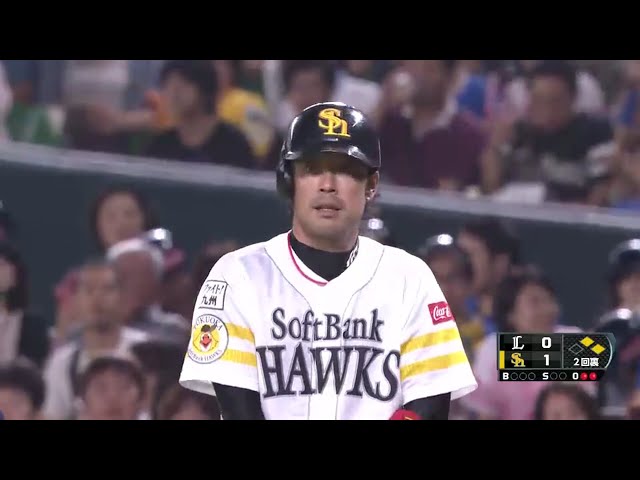 【2回裏】ホークス・高谷 バッテリーを組む先発・攝津に先制点のプレゼント!! 2016/9/11 H-L