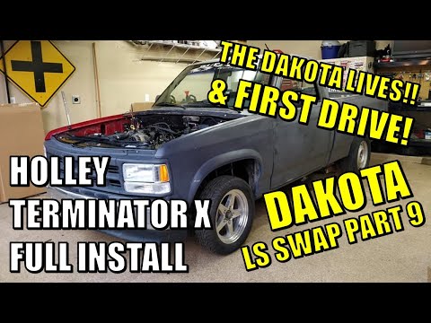Holley Terminator X Full Install and First Start - Dakota LS Swap Part 9 First Drive