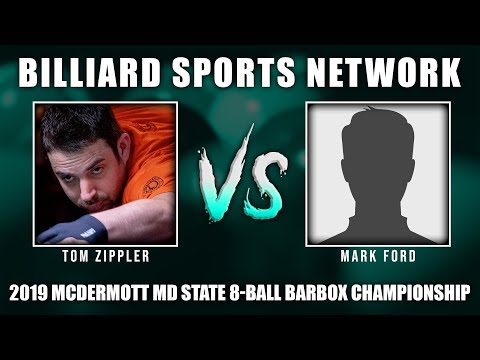 Match 9 Tom Zippler vs Mark Ford - 2019 McDermott MD State 8-Ball Barbox Championship