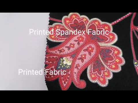Printed 92 Polyester 8 Spandex Fabric Breathable UV Proof