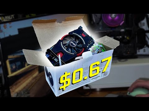 GAMING on a $0.67 Graphics Card!