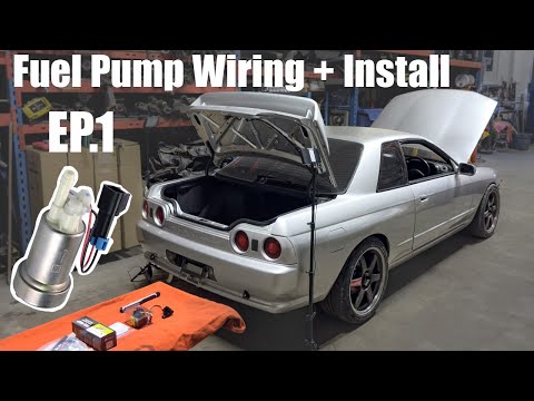 How To Install An Aftermarket Fuel Pump || Walbro 450 + R32 Skyline GTST