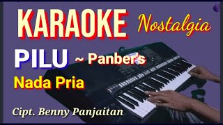 Download lagu PILU - Panber's | Karaoke nada pria | Lirik HD mp3