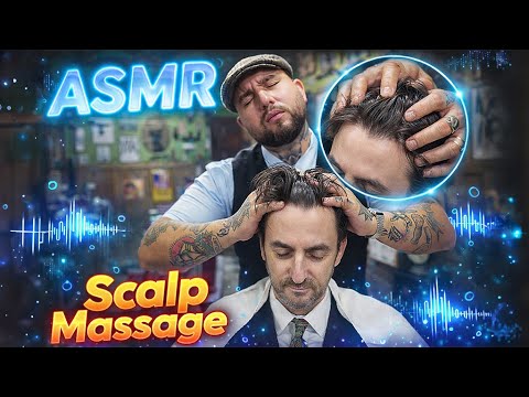 💈DEEP SCALP MASSAGE ASMR 💆‍♂️ | Relaxing Head Massage at the Barbershop
