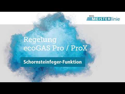 Regelung ecoGAS Pro / ProX - Schornsteinfegerfunktion
