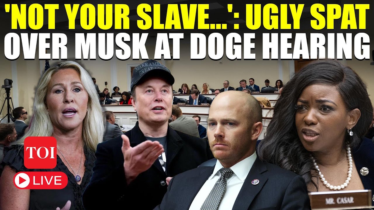 DOGE Hearing: 'You Hold Your Tongue First...' | Ugly Altercation Over Elon Musk In U.S. House