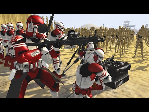 Commander FOX vs 1,000 Battle Droid Army! - Men of War: Star Wars Mod Battle Simulator