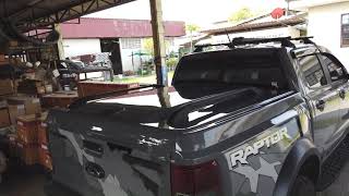 ฝาปิดกระบะไฟฟ้า FORD RANGER RAPTOR  สีเดียวกับตัวรถ ฝาปิดกระบะไฟฟ้า FORD RANGER RAPTOR  สีเดียวกับตัวรถ