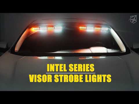 Elite Series Dual LED Visor Windshield Strobe Lights