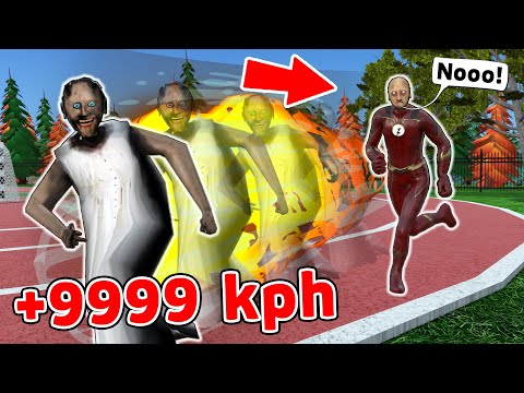 Speed +999 kph !! Speed Simulator vs Granny vs Grandpa-Flash - funny horror animation (p.267)
