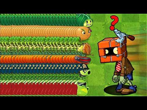 PvZ 2 Challenge - Ranking of All Plants Vs Team 7 Brickhead Zombies - Who 's Strongest?