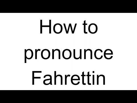 How to Pronounce Fahrettin (Turkish)