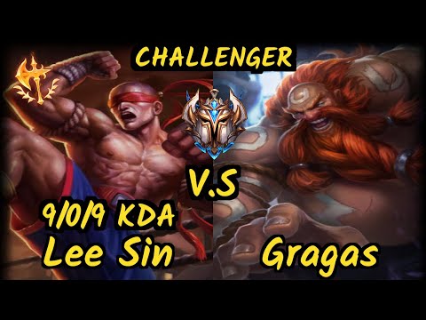 MSF Maxlore (LEE SIN) vs GRAGAS - 9/0/9 KDA JUNGLE CHALLENGER GAMEPLAY - EUW