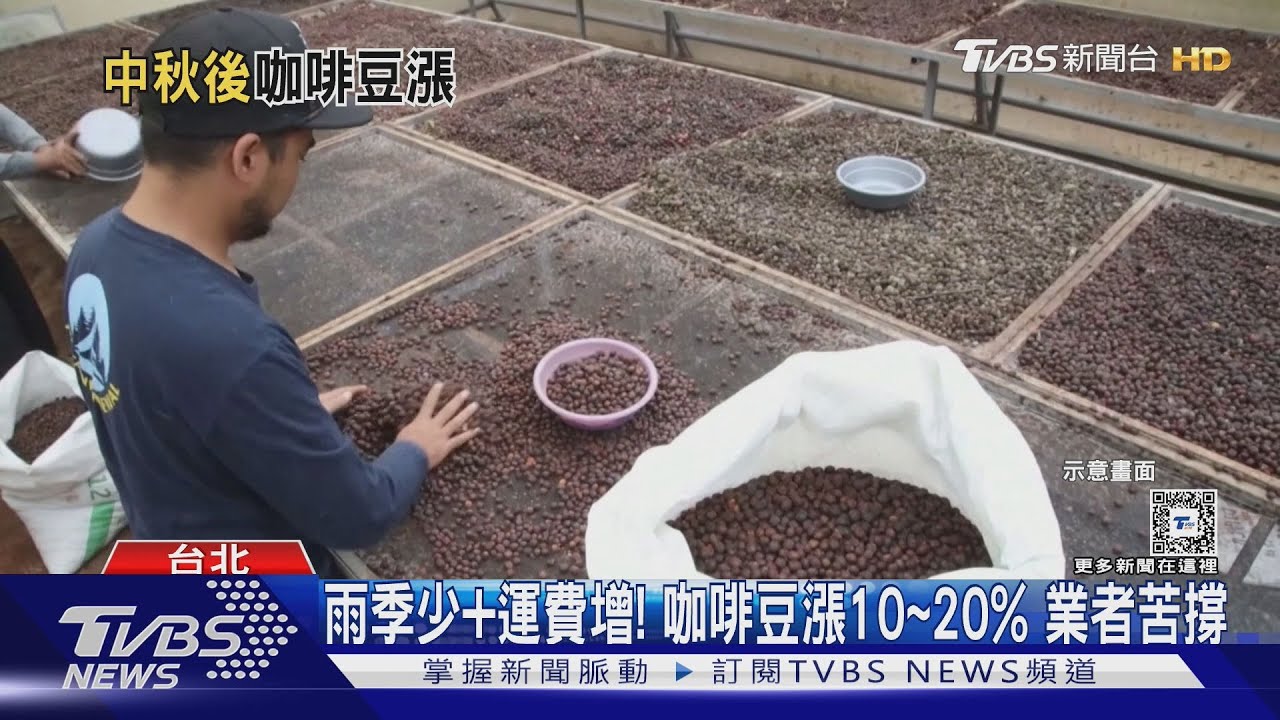 雨季少+運費增!咖啡豆漲10~20%業者苦撐