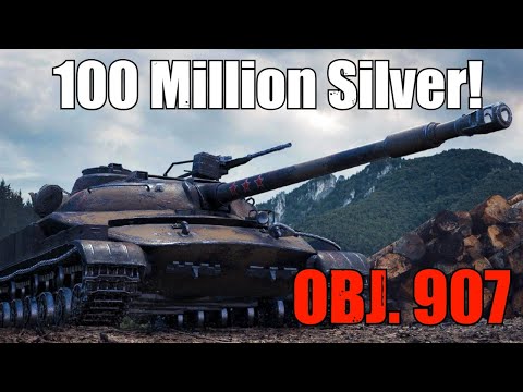 100 Million Silver Tank feat. Object 907: World of Tanks Modern Armor