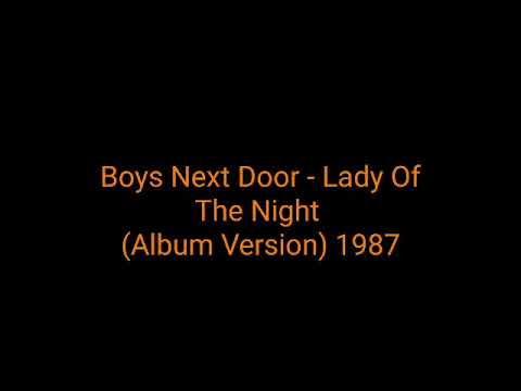 Boys Next Door - Lady Of The Night (Album Version) 1987_italo disco