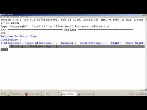Python Tutorial Making A Dictionary In Pyhon Tamil Part 13