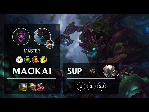 Maokai Support vs Pantheon - KR Master Patch 11.21
