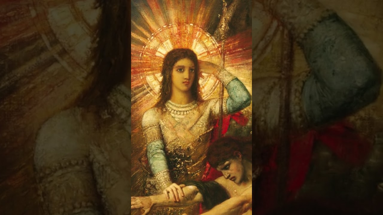 Jacob and the Angel (c. 1876) by Gustave Moreau