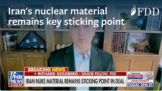 Iran's nuclear material remains key sticking point in deal | Richard Goldberg | Fox News